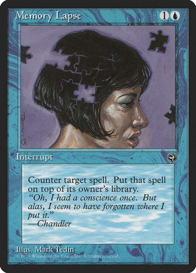 Memory Lapse (Chandler Flavor Text) [Homelands] | Deep Dive Games St. Marys
