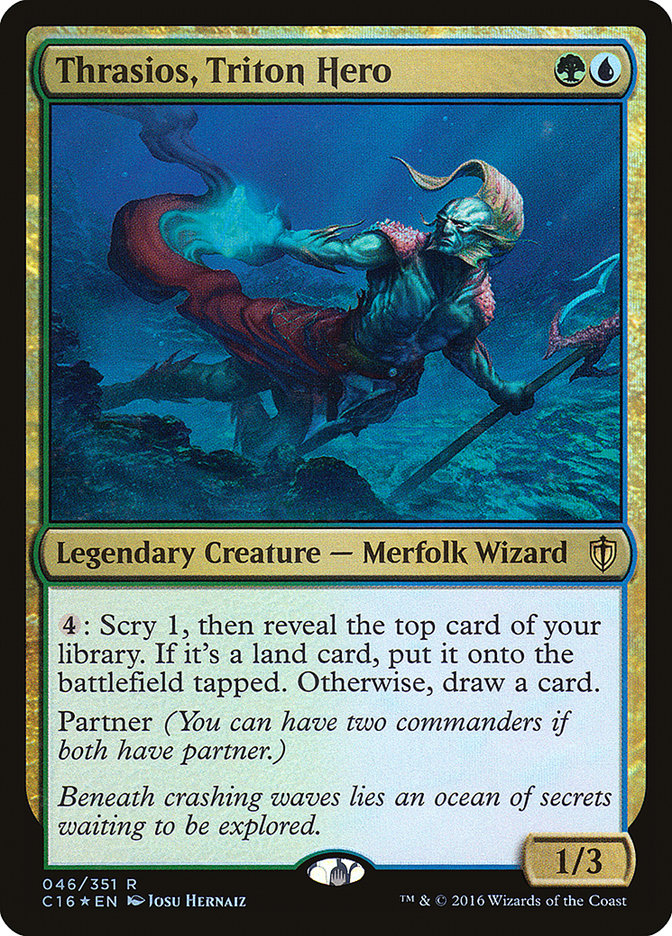 Thrasios, Triton Hero [Commander 2016] | Deep Dive Games St. Marys