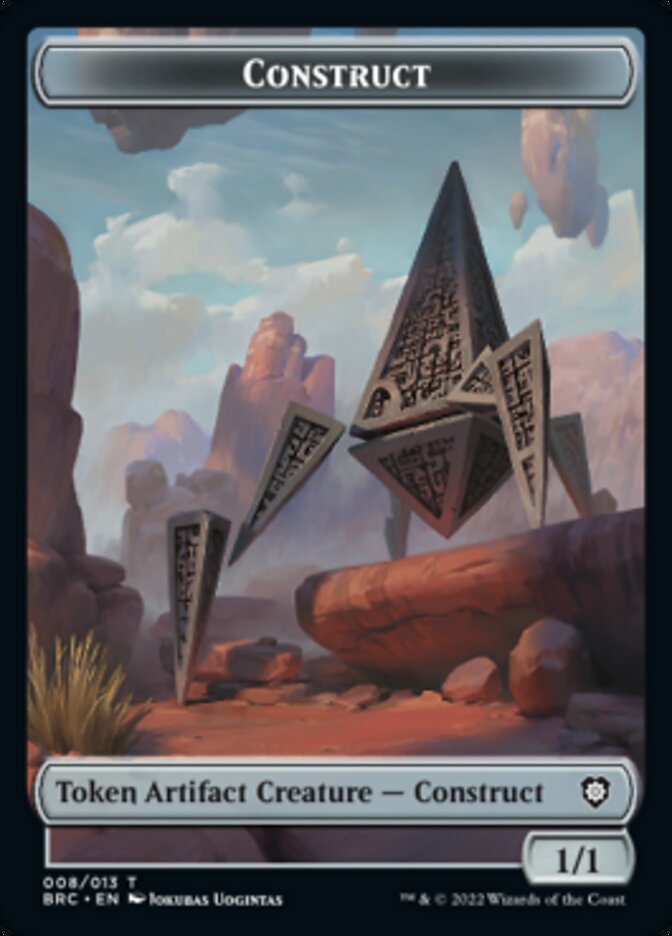 Construct (008) // Phyrexian Myr Double-Sided Token [The Brothers' War Commander Tokens] | Deep Dive Games St. Marys