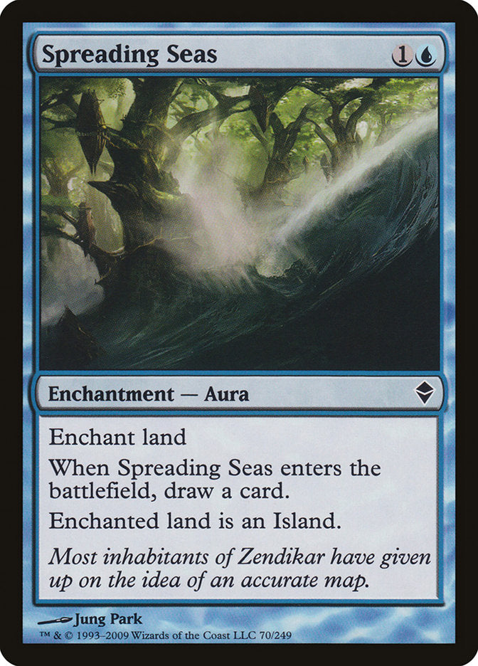 Spreading Seas [Zendikar] | Deep Dive Games St. Marys