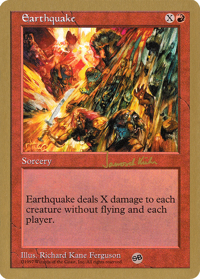 Earthquake (Janosch Kuhn) (SB) [World Championship Decks 1997] | Deep Dive Games St. Marys