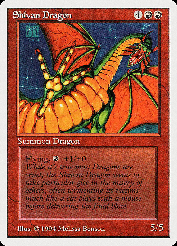 Shivan Dragon [Summer Magic / Edgar] | Deep Dive Games St. Marys