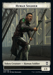 Eldrazi // Human Soldier Double-Sided Token [Streets of New Capenna Commander Tokens] | Deep Dive Games St. Marys