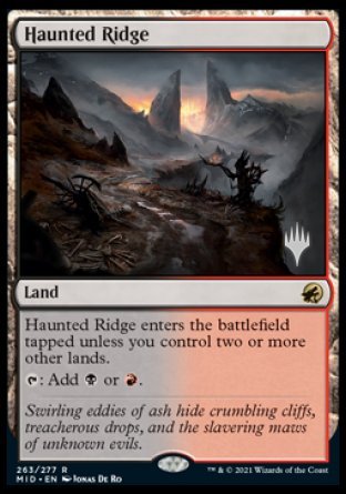 Haunted Ridge (Promo Pack) [Innistrad: Midnight Hunt Promos] | Deep Dive Games St. Marys