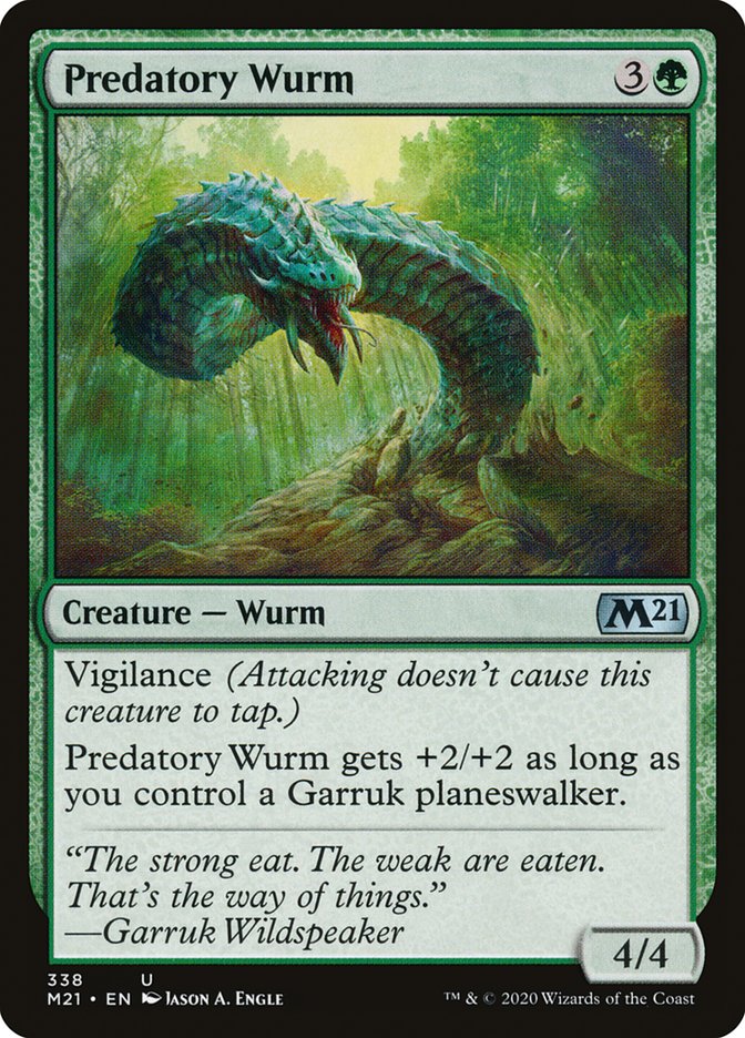 Predatory Wurm [Core Set 2021] | Deep Dive Games St. Marys