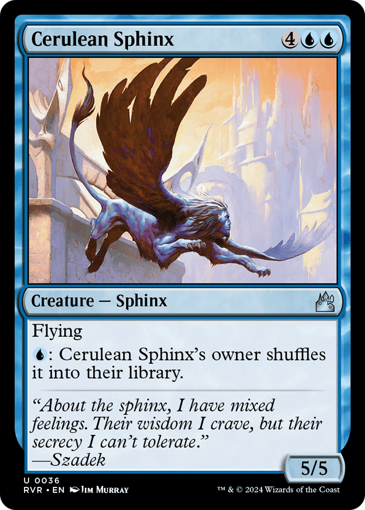 Cerulean Sphinx [Ravnica Remastered] | Deep Dive Games St. Marys