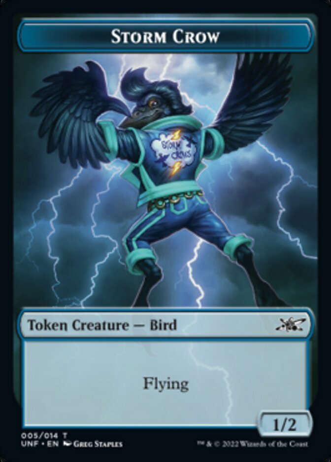 Storm Crow Token [Unfinity Tokens] | Deep Dive Games St. Marys