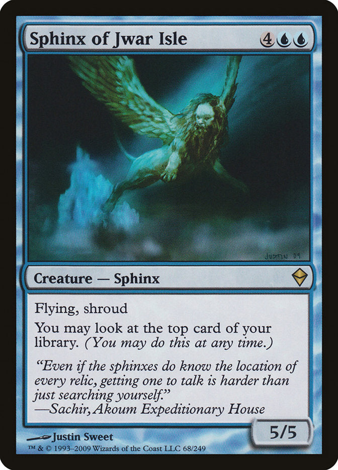 Sphinx of Jwar Isle [Zendikar] | Deep Dive Games St. Marys