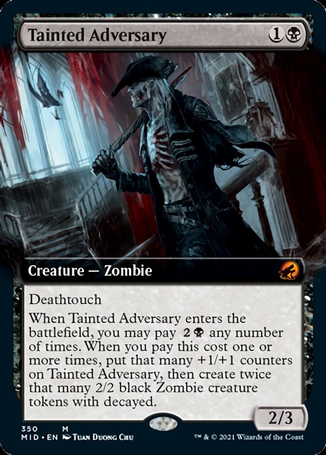 Tainted Adversary (Extended Art) [Innistrad: Midnight Hunt] | Deep Dive Games St. Marys