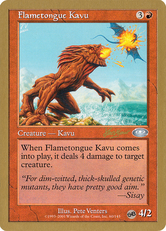 Flametongue Kavu (Sim Han How) (SB) [World Championship Decks 2002] | Deep Dive Games St. Marys