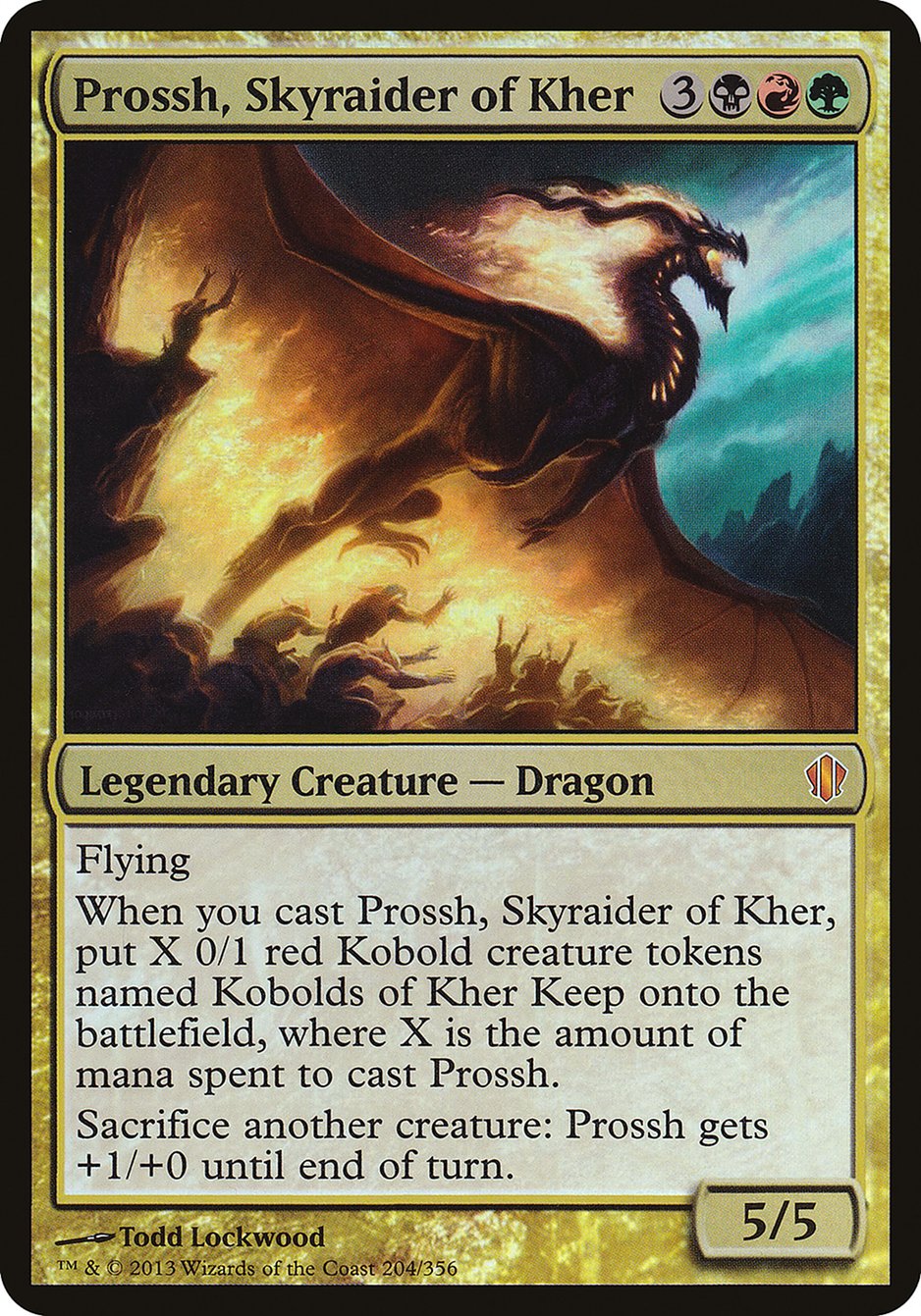 Prossh, Skyraider of Kher (Oversized) [Commander 2013 Oversized] | Deep Dive Games St. Marys