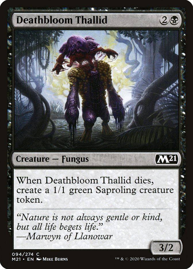 Deathbloom Thallid [Core Set 2021] | Deep Dive Games St. Marys