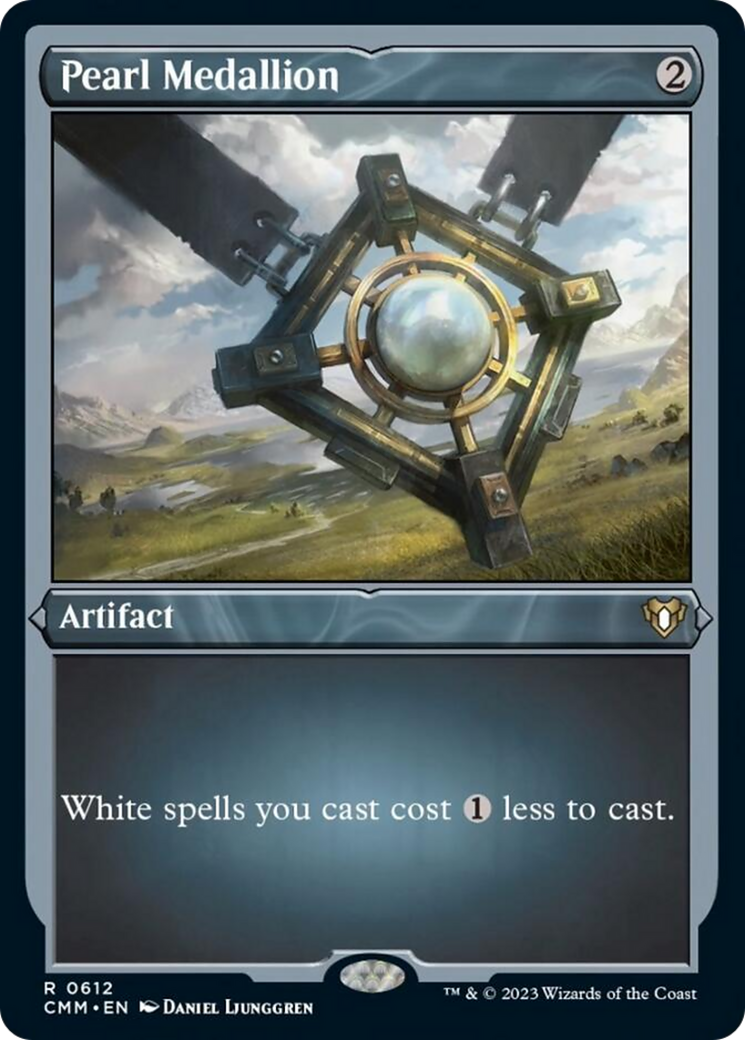 Pearl Medallion (Foil Etched) [Commander Masters] | Deep Dive Games St. Marys