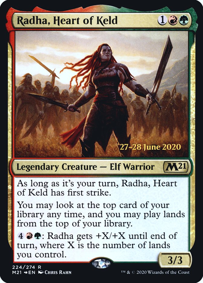 Radha, Heart of Keld [Core Set 2021 Prerelease Promos] | Deep Dive Games St. Marys