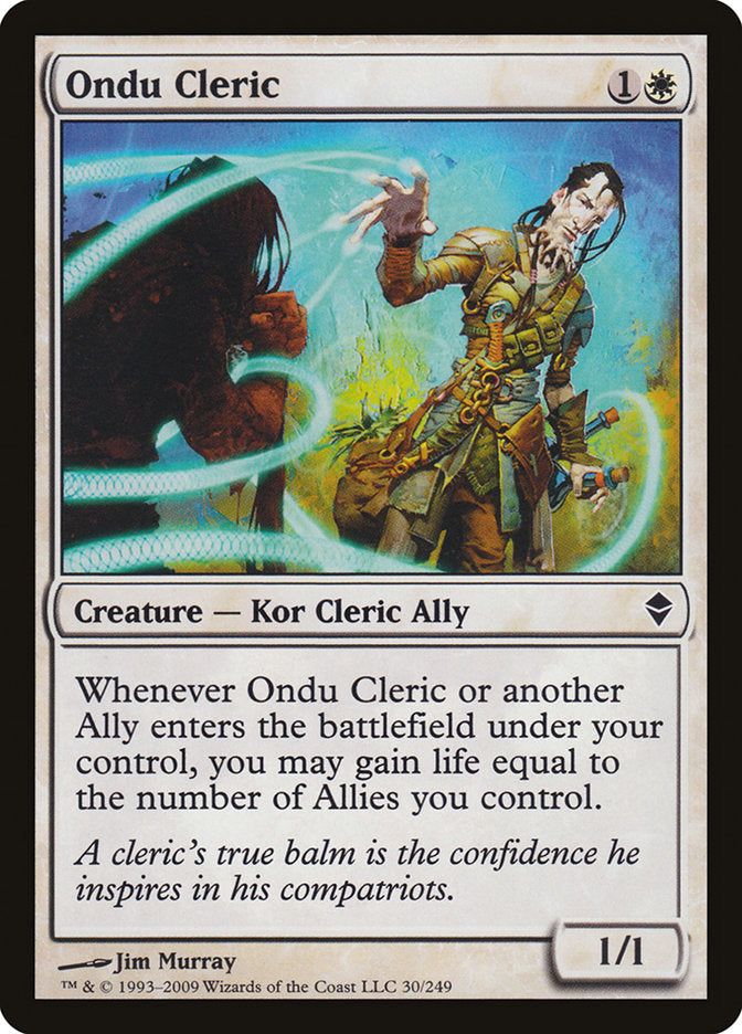 Ondu Cleric [Zendikar] | Deep Dive Games St. Marys