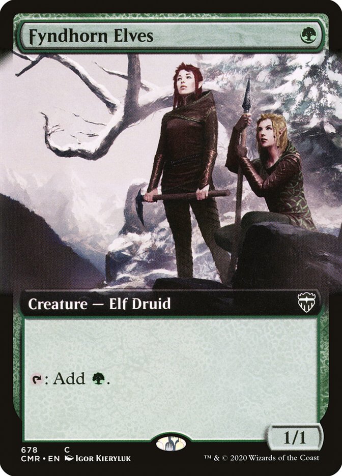 Fyndhorn Elves (Extended Art) [Commander Legends] | Deep Dive Games St. Marys
