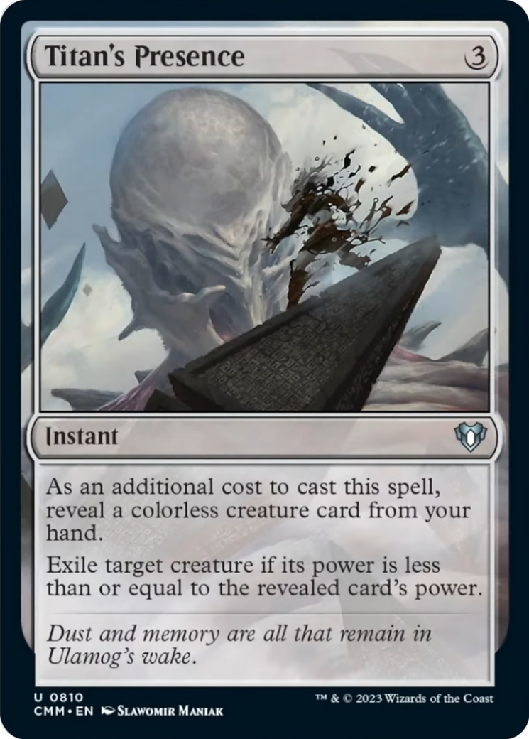 Titan's Presence [Commander Masters] | Deep Dive Games St. Marys