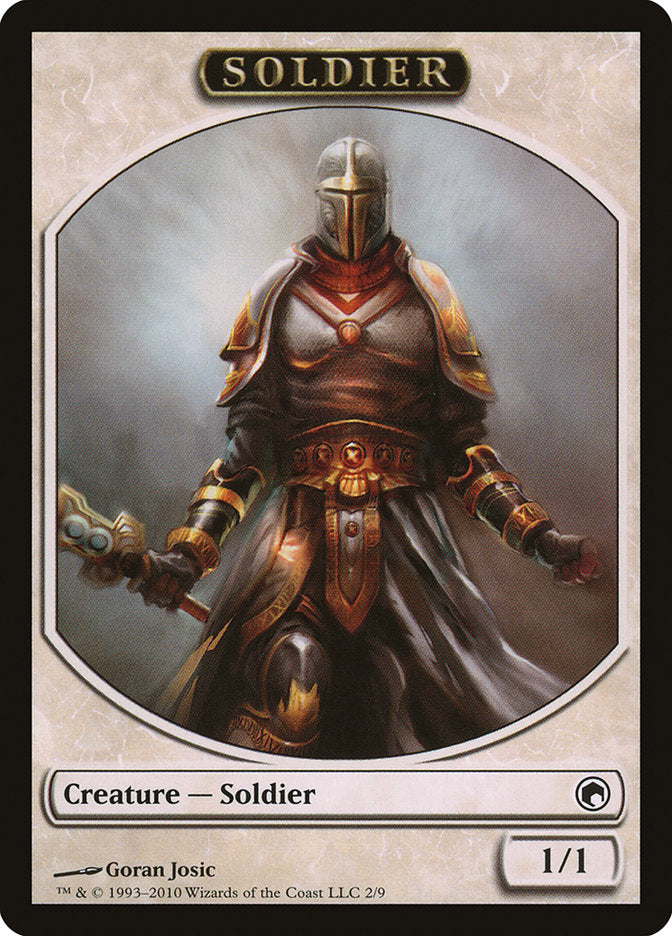 Soldier Token [Scars of Mirrodin Tokens] | Deep Dive Games St. Marys