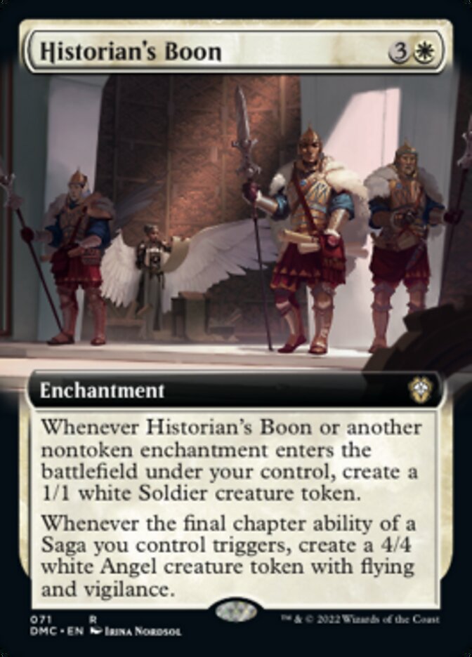 Historian's Boon (Extended Art) [Dominaria United Commander] | Deep Dive Games St. Marys