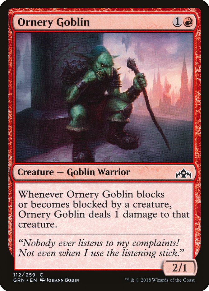 Ornery Goblin [Guilds of Ravnica] | Deep Dive Games St. Marys