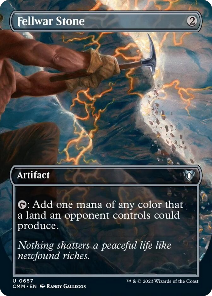 Fellwar Stone (Borderless Alternate Art) [Commander Masters] | Deep Dive Games St. Marys