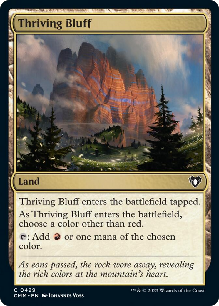 Thriving Bluff [Commander Masters] | Deep Dive Games St. Marys