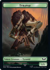 Tyranid (17) // Tyranid Warrior Double-Sided Token [Warhammer 40,000 Tokens] | Deep Dive Games St. Marys