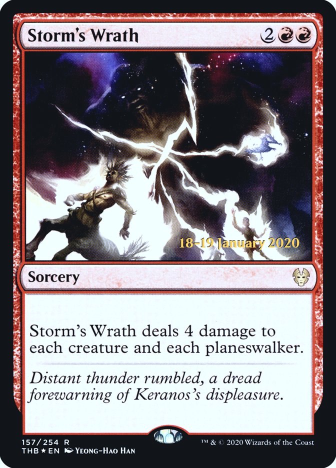 Storm's Wrath [Theros Beyond Death Prerelease Promos] | Deep Dive Games St. Marys