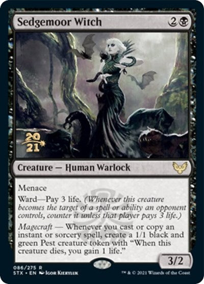 Sedgemoor Witch [Strixhaven: School of Mages Prerelease Promos] | Deep Dive Games St. Marys