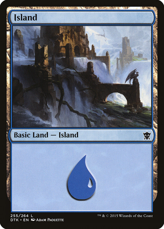 Island (255) [Dragons of Tarkir] | Deep Dive Games St. Marys