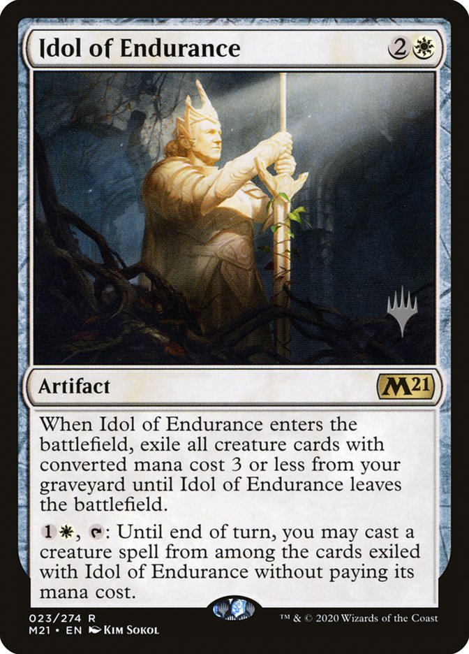 Idol of Endurance (Promo Pack) [Core Set 2021 Promos] | Deep Dive Games St. Marys