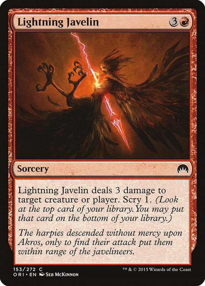 Lightning Javelin [Magic Origins] | Deep Dive Games St. Marys