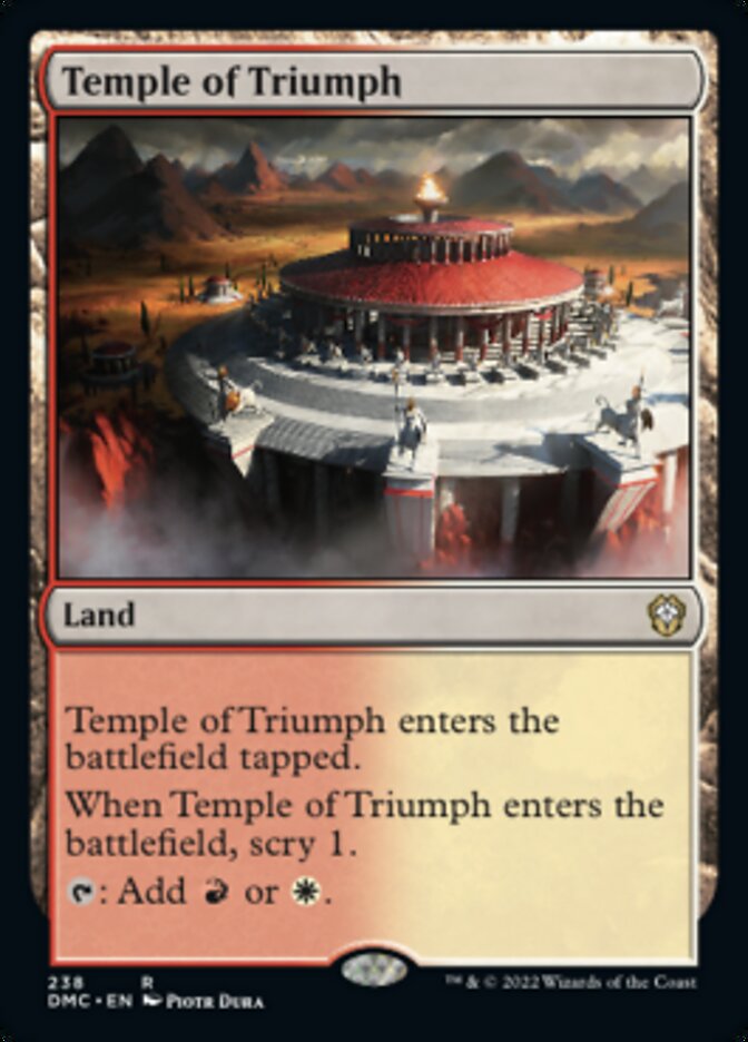 Temple of Triumph [Dominaria United Commander] | Deep Dive Games St. Marys