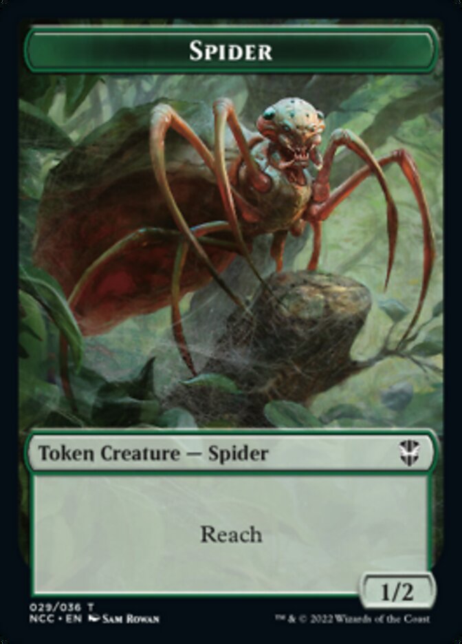 Treefolk // Spider Double-Sided Token [Streets of New Capenna Commander Tokens] | Deep Dive Games St. Marys