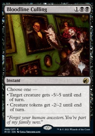 Bloodline Culling (Promo Pack) [Innistrad: Midnight Hunt Promos] | Deep Dive Games St. Marys