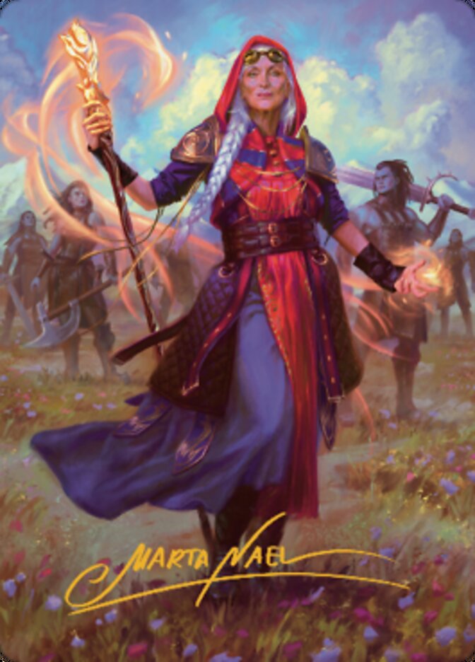 Jaya, Fiery Negotiator Art Card 1 (Gold-Stamped Signature) [Dominaria United Art Series] | Deep Dive Games St. Marys