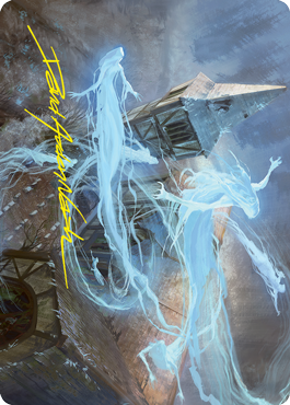 Hallowed Haunting Art Card (Gold-Stamped Signature) [Innistrad: Crimson Vow Art Series] | Deep Dive Games St. Marys