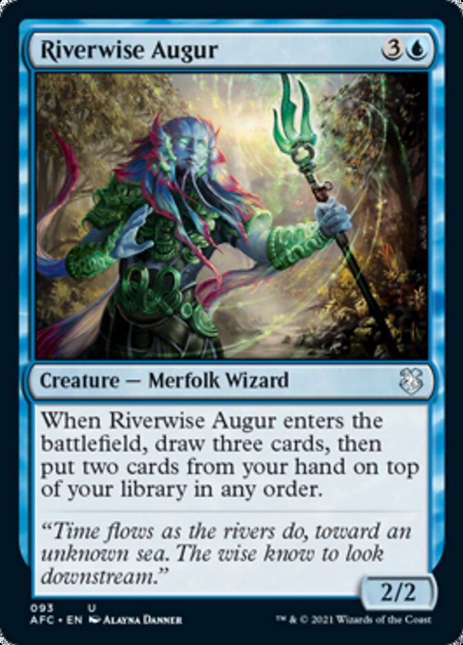 Riverwise Augur [Dungeons & Dragons: Adventures in the Forgotten Realms Commander] | Deep Dive Games St. Marys