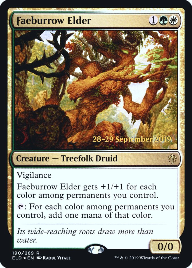 Faeburrow Elder [Throne of Eldraine Prerelease Promos] | Deep Dive Games St. Marys