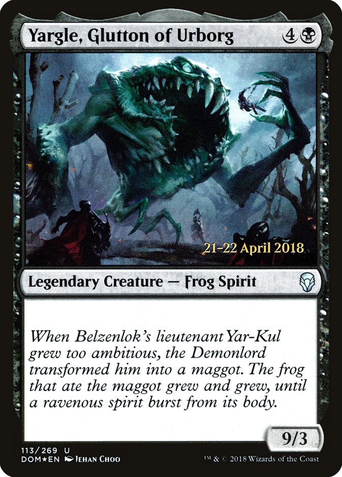 Yargle, Glutton of Urborg [Dominaria Prerelease Promos] | Deep Dive Games St. Marys