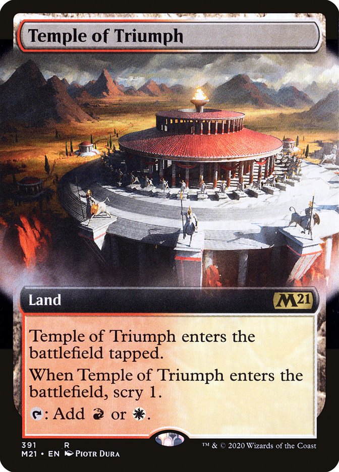 Temple of Triumph (Extended Art) [Core Set 2021] | Deep Dive Games St. Marys