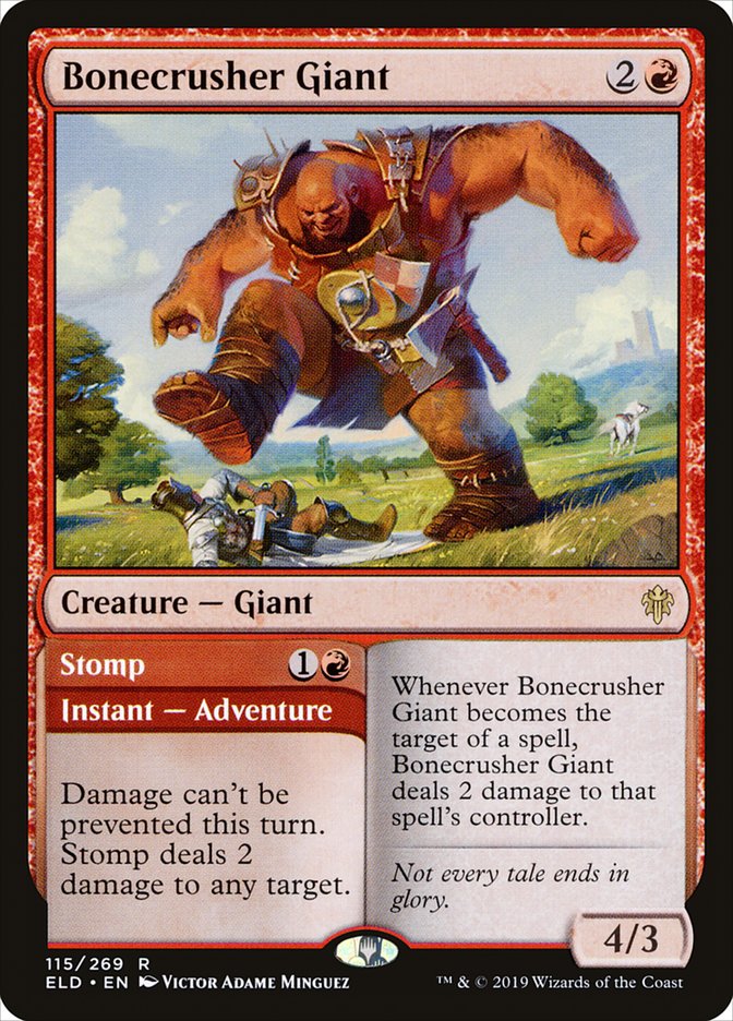 Bonecrusher Giant // Stomp [Throne of Eldraine] | Deep Dive Games St. Marys