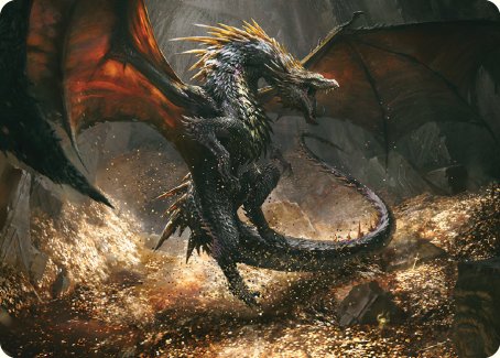 Cavern-Hoard Dragon Art Card [The Lord of the Rings: Tales of Middle-earth Art Series] | Deep Dive Games St. Marys