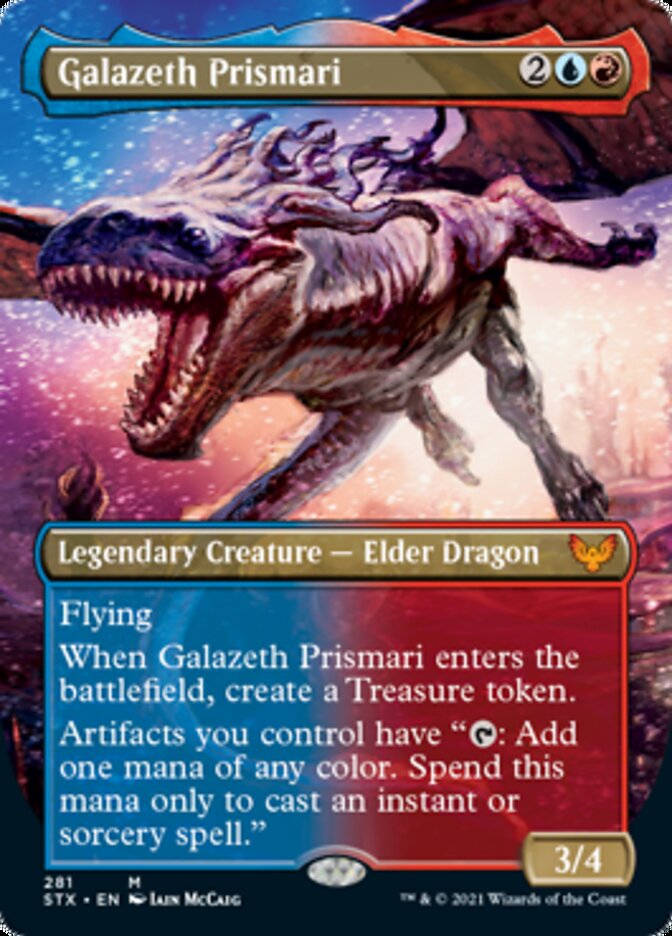 Galazeth Prismari (Borderless Alternate Art) [Strixhaven: School of Mages] | Deep Dive Games St. Marys