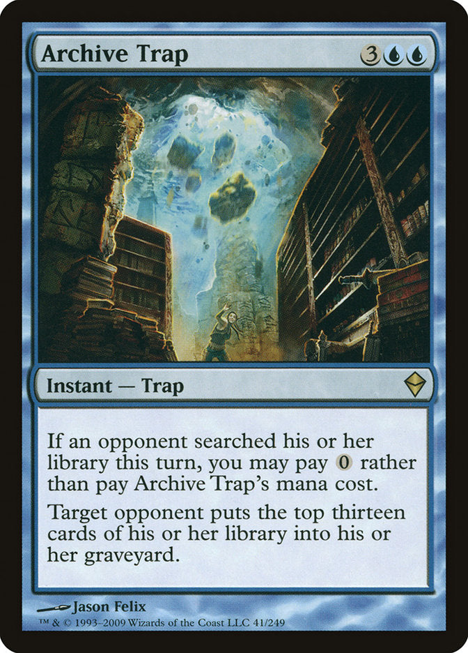 Archive Trap [Zendikar] | Deep Dive Games St. Marys