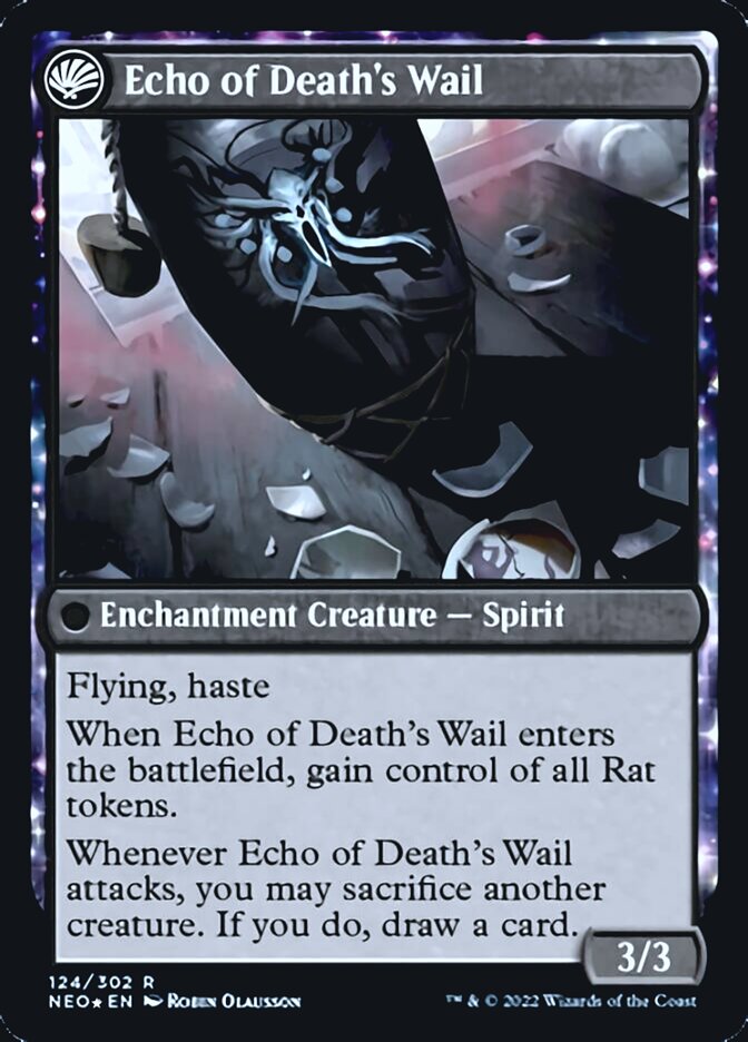 Tribute to Horobi // Echo of Death's Wail [Kamigawa: Neon Dynasty Prerelease Promos] | Deep Dive Games St. Marys