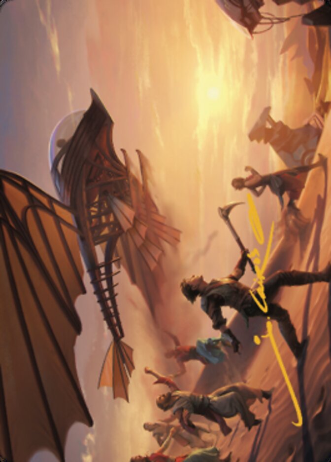 Take Flight Art Card (Gold-Stamped Signature) [The Brothers' War Art Series] | Deep Dive Games St. Marys