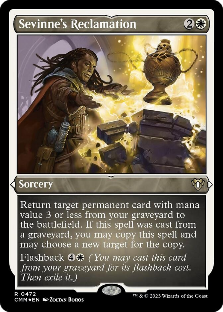 Sevinne's Reclamation (Foil Etched) [Commander Masters] | Deep Dive Games St. Marys