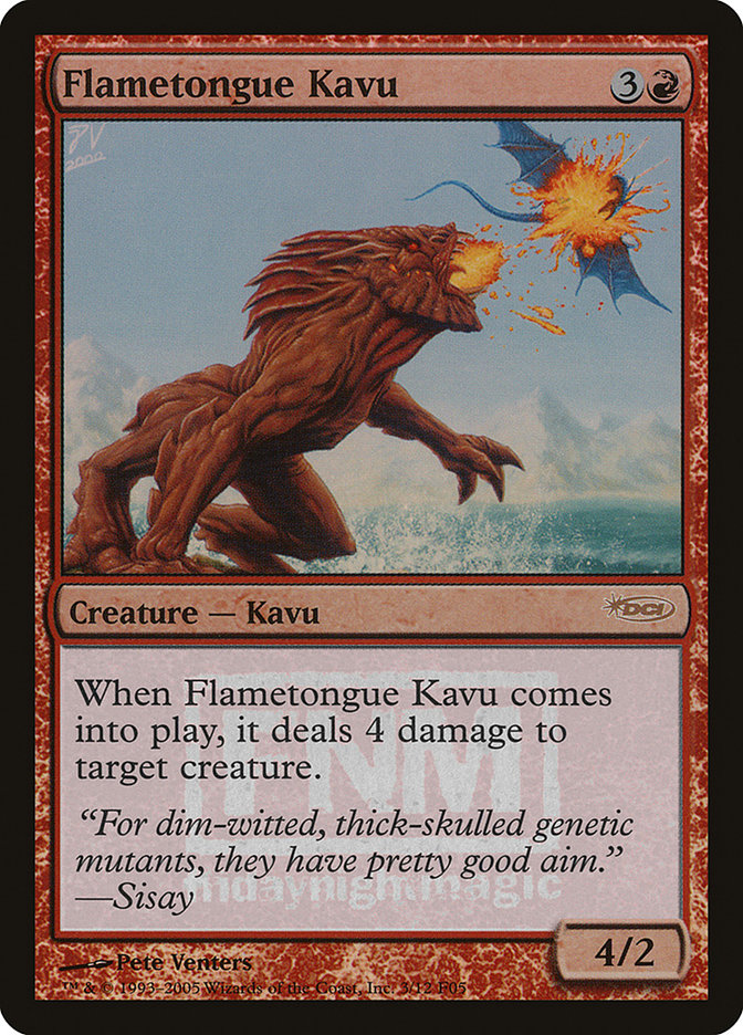 Flametongue Kavu [Friday Night Magic 2005] | Deep Dive Games St. Marys