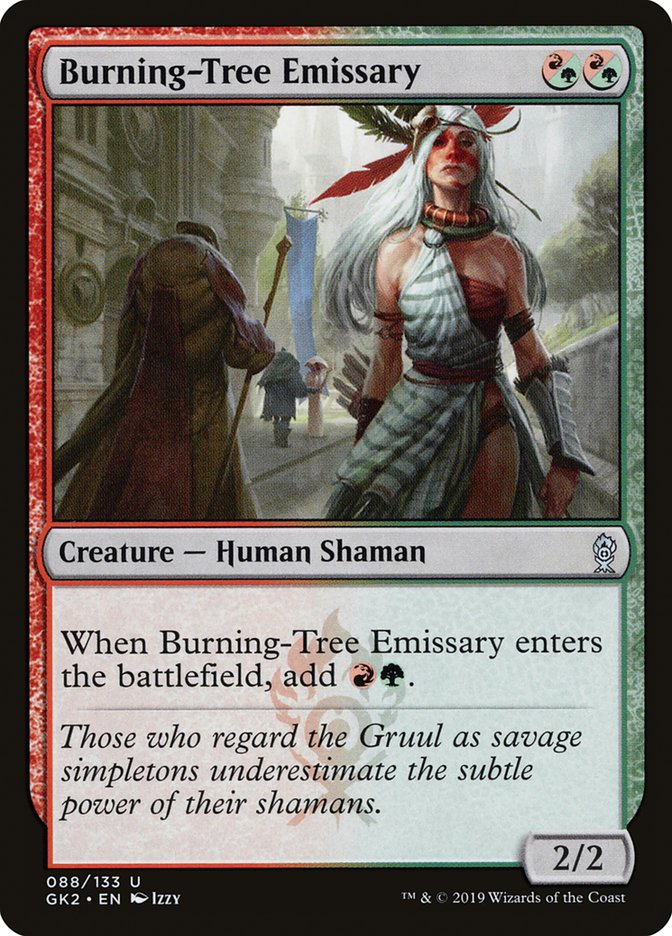 Burning-Tree Emissary [Ravnica Allegiance Guild Kit] | Deep Dive Games St. Marys